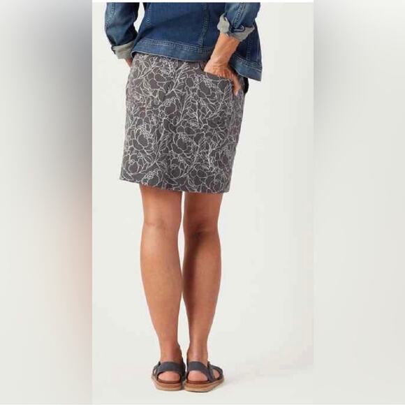 Duluth Trading Co. NoGA Naturale Cotton Skort Grey Pattern Size XS Golf Tennis - Picture 3 of 11